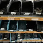 LOTE 024 - Lote com dobradiças, roldanas, mão francesa, puxadores 