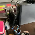 LOTE 027 - Cpu, teclado, mouse e monitor
