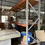 LOTE 096 - lote de prateleiras metalicas de desmontar