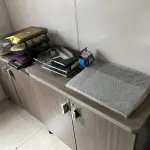 LOTE 013 - 2 balcoes baixo cinza de 2 portas de abrir