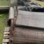 LOTE 072 - Lote de fornos de aplicação de cobertura e sabor , em inox, estado de sucata, tacho em inox, esteiras usadas, etc. Em Ijuí/RS