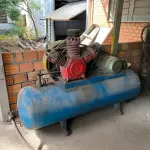 LOTE 117 - compressor 60 pés azul com vermelho