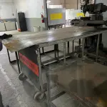 LOTE 107 - carrinho de ferro grande para transporte de chapas