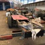 LOTE 019 - CHASSIS TRUCK C/ MOTOR SCANIA Placa ISJ7524