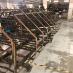 LOTE 026 - lote de 3 carrinhos porta sapatos para colocar na Autoclave