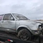 LOTE 004 - VW/Voyage GL, cor prata, fabricação/modelo 1991/1991