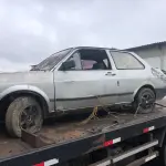LOTE 004 - VW/Voyage GL, cor prata, fabricação/modelo 1991/1991