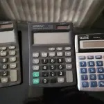 LOTE 134 - 9 CALCULADORAS DE MESA