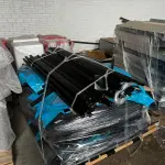 LOTE 128 - Lote de estruturas metálicas 