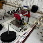LOTE 000 - Máquinas costura (overlock Jack, plana, overlock antiga, plana Lumak, plana Lanmax, over vermelha) BENS EM  PRESIDENTE GETULIO - SC