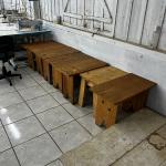 LOTE 000 - Máquinas costura (overlock Jack, plana, overlock antiga, plana Lumak, plana Lanmax, over vermelha) BENS EM  PRESIDENTE GETULIO - SC