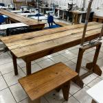 LOTE 000 - Máquinas costura (overlock Jack, plana, overlock antiga, plana Lumak, plana Lanmax, over vermelha) BENS EM  PRESIDENTE GETULIO - SC