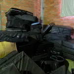 LOTE 007 - Lote de colchoes e mantas massageadoras, lote de espumas e colchões,