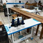 LOTE 000 - Máquinas costura (overlock Jack, plana, overlock antiga, plana Lumak, plana Lanmax, over vermelha) BENS EM  PRESIDENTE GETULIO - SC