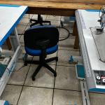 LOTE 000 - Máquinas costura (overlock Jack, plana, overlock antiga, plana Lumak, plana Lanmax, over vermelha) BENS EM  PRESIDENTE GETULIO - SC