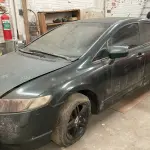 LOTE 000 - Honda Civic LXS FLEX, cor verde, fabricação/modelo 2007/2008 (SEM CHAVE)
