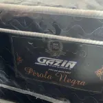 LOTE 002 - 01 colchão Gazin Mola Pérola Negra; 183 molas/m2; 2.0 mm; 120 kg/m2