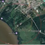 LOTE 000 - Imóvel situado no Bairro Belém Novo, no lugar denominado Ponta Grossa, terreno de forma irregular, com a área superficial de 151.384,40m2