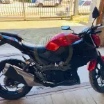 LOTE 007 - KAWASAKI/Z300, fabricação/modelo 2017/2018, placa QIT 9J46, cor laranja.