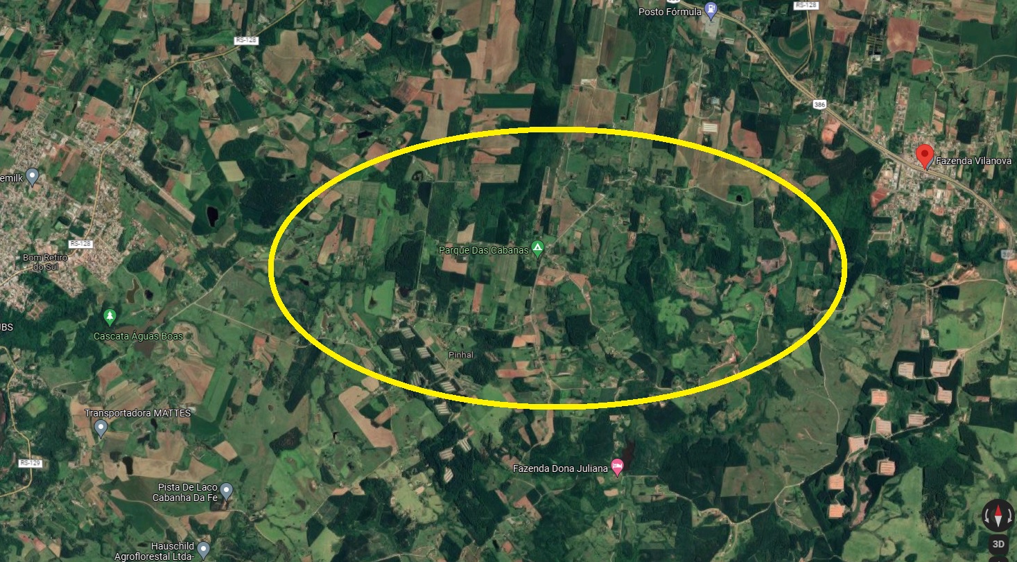 LEILÃO ÁREA DE 6.195m2  SÍTIO ANAUAN – CHÁCARA CHIMARRÃO - FAZENDA VILA NOVA/RS