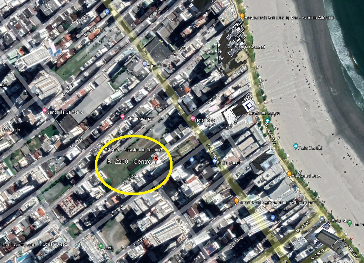 LEILÃO DE TERRENO - 42m DE FRENTE - 100M DA PRAIA - 462m2 EM BALNEÁRIO CAMBORIU/SC
