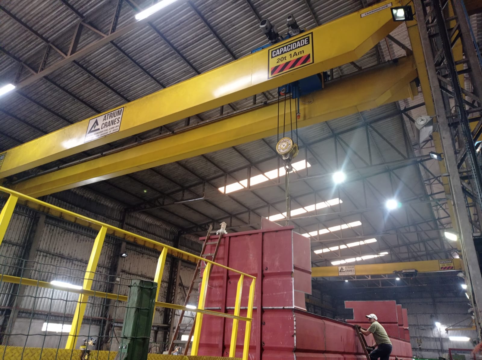 LEILÃO PONTE ROLANTE ATRIUM CRANES 20TON. VÃO 20M