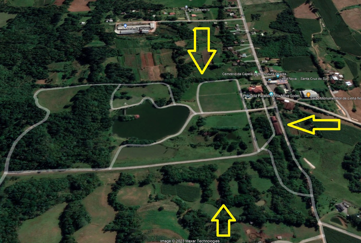 GRANDE ÁREA C/ POUSADA E CASA DE FESTAS C/  INFRAESTRUTURA - IMÓVEL COM 58 HA - LINHA NOVA SODER