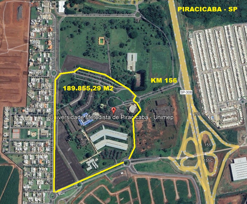 LEILÃO ÁREA COM 189.000M2 NA ROD SP308 COM 45.000M2 CONSTRUÍDOS EM PIRACICABA - UNIMEP